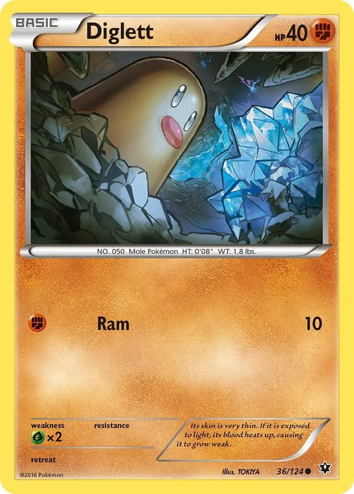 Diglett card front