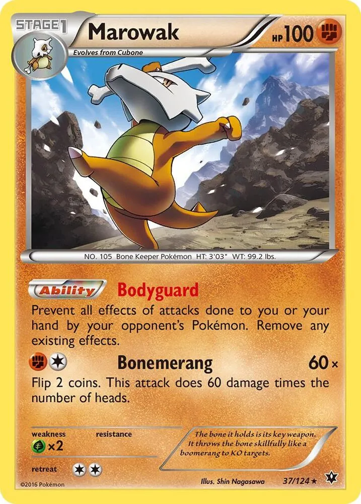 Marowak card front