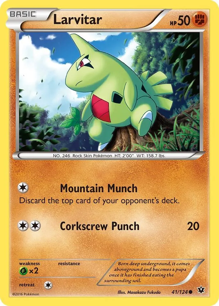 Larvitar card front