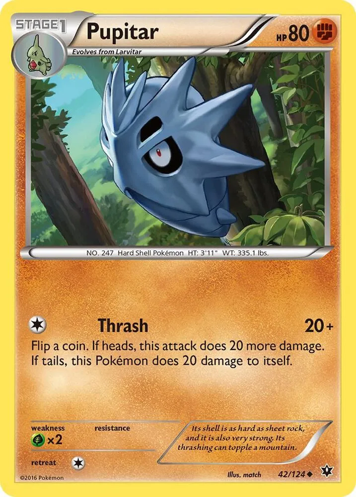 Pupitar card front