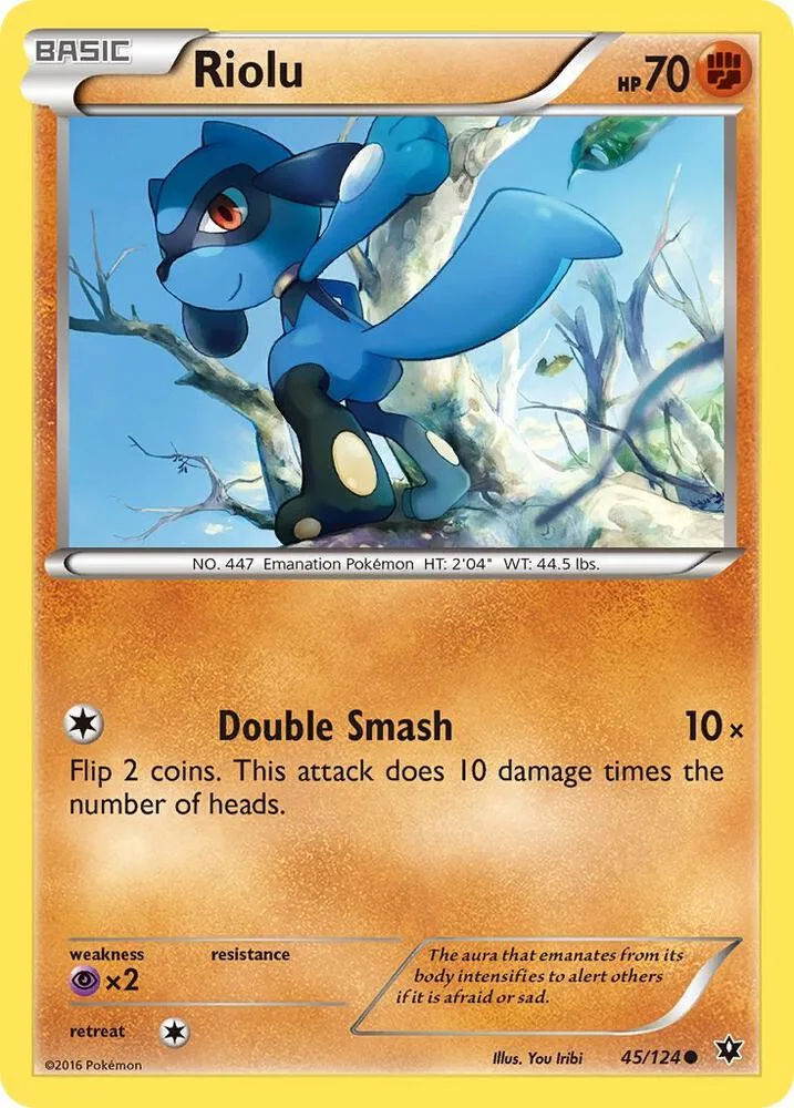 Riolu card front