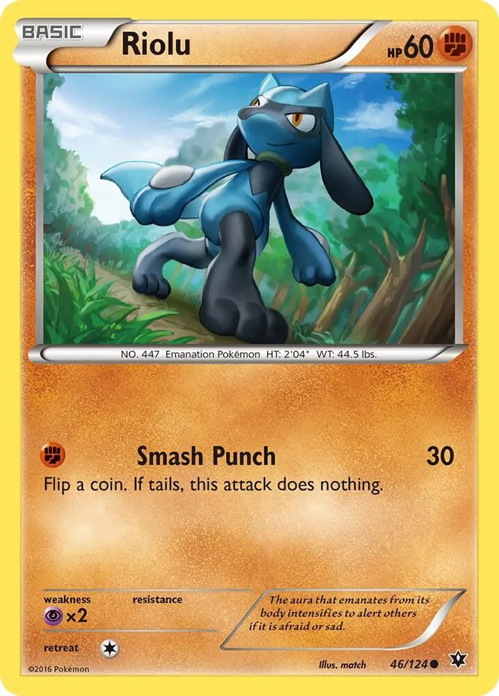 Riolu card front