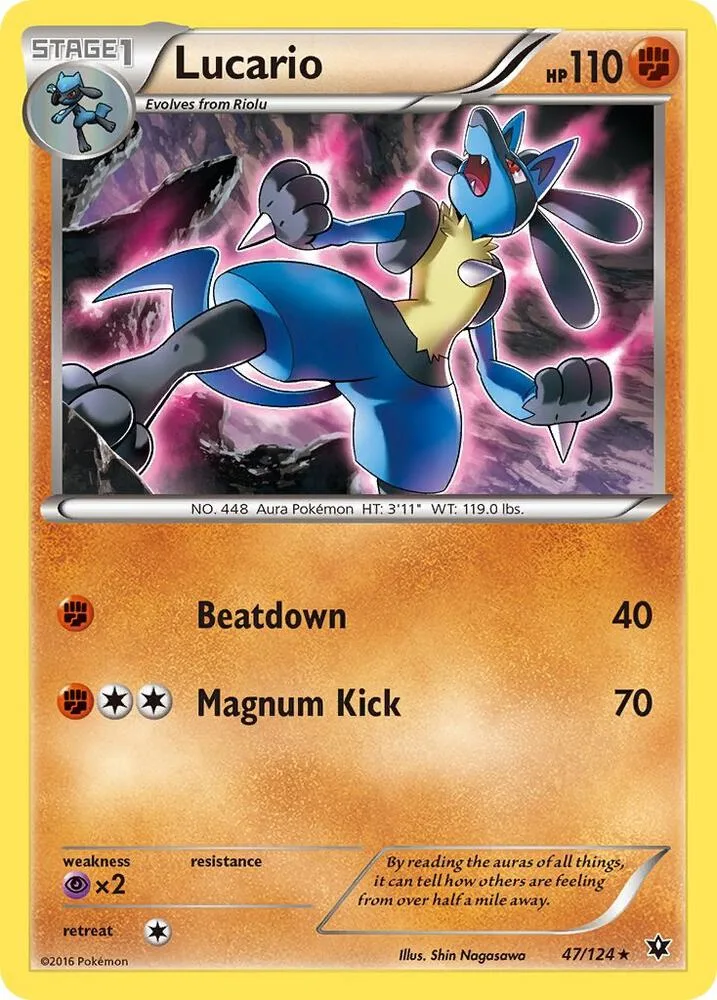 Lucario card front