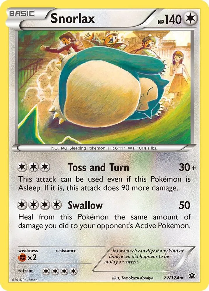 Snorlax Reverse Holofoil card