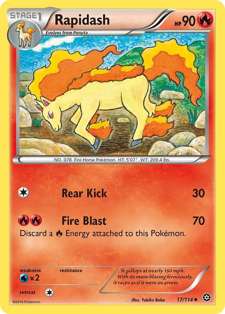 Rapidash card front