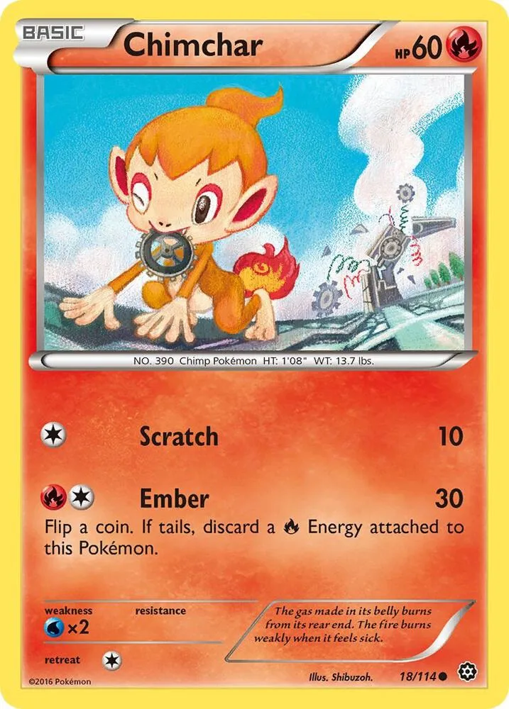 Chimchar card front