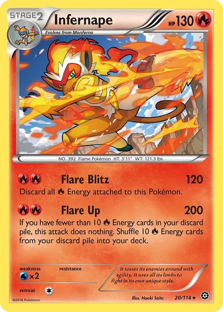 Infernape card front