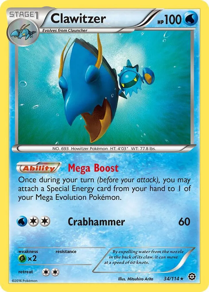 Clawitzer card front