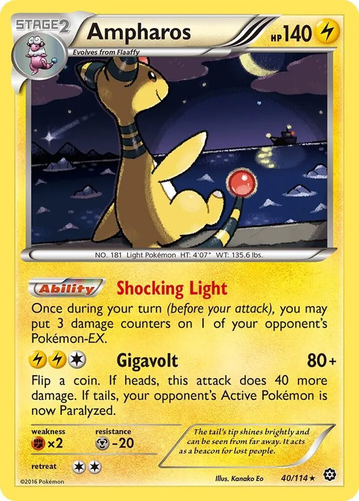 Ampharos card front