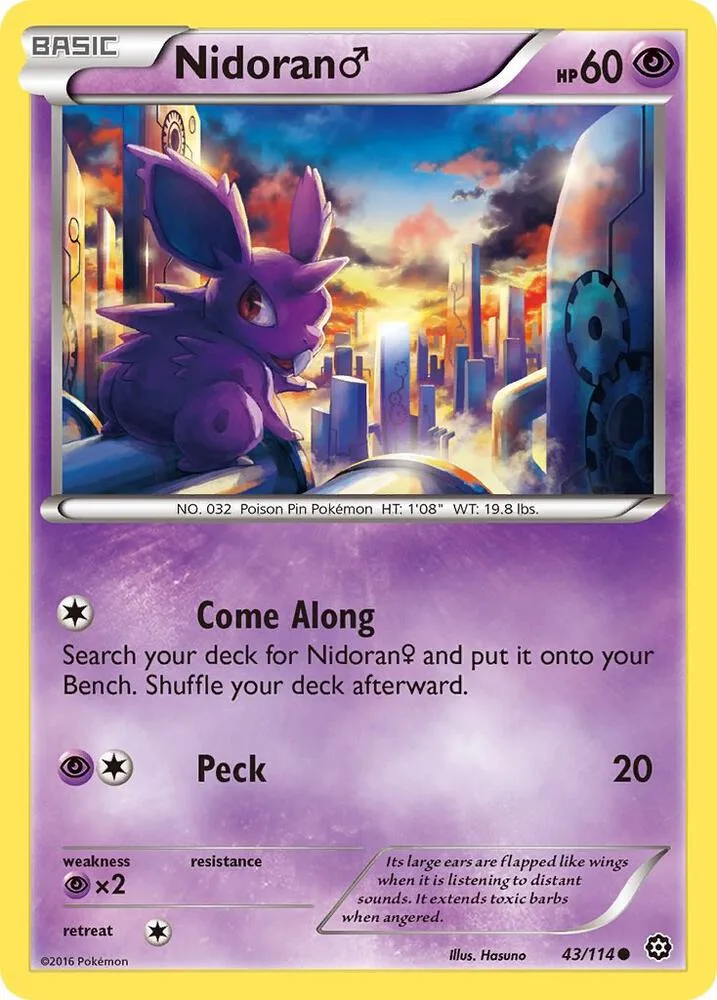 Nidoran M card front