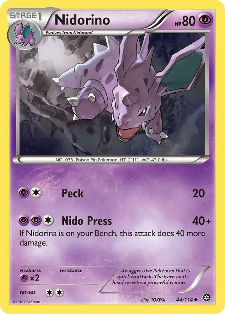 Nidorino card front