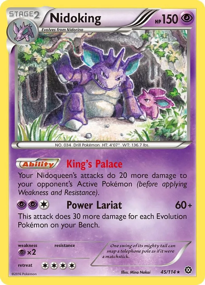 Nidoking card front