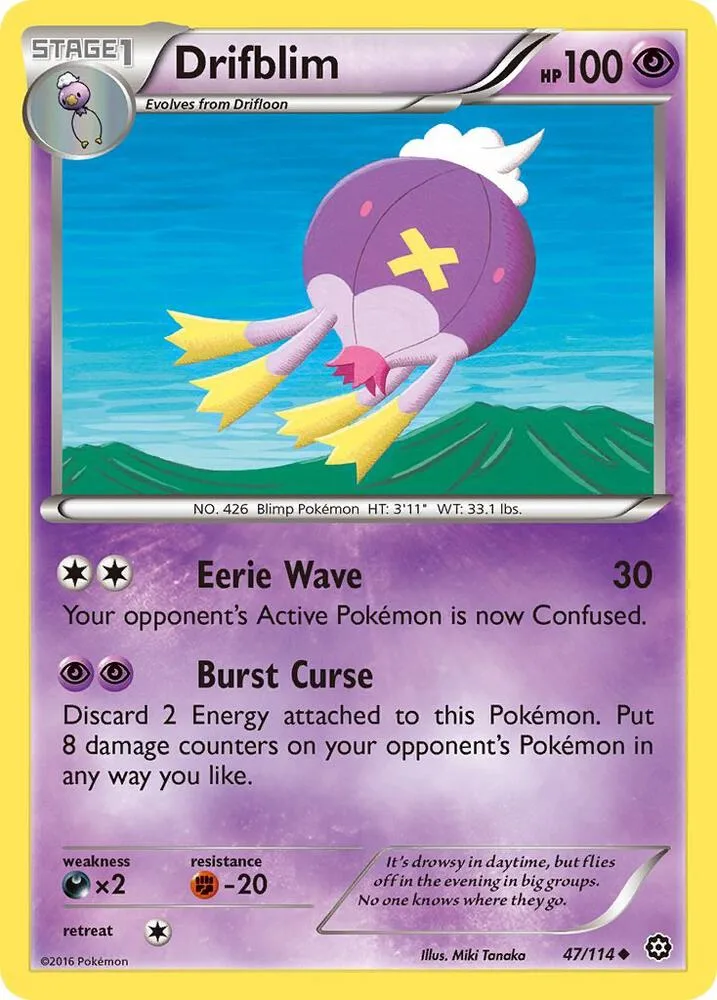 Drifblim card front