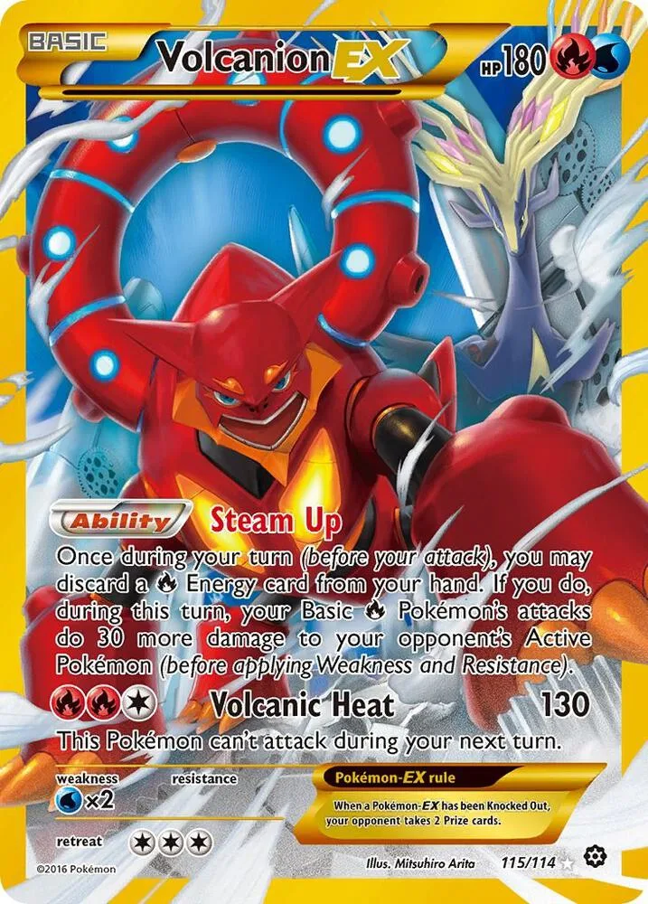 Volcanion EX (Secret) Holofoil card