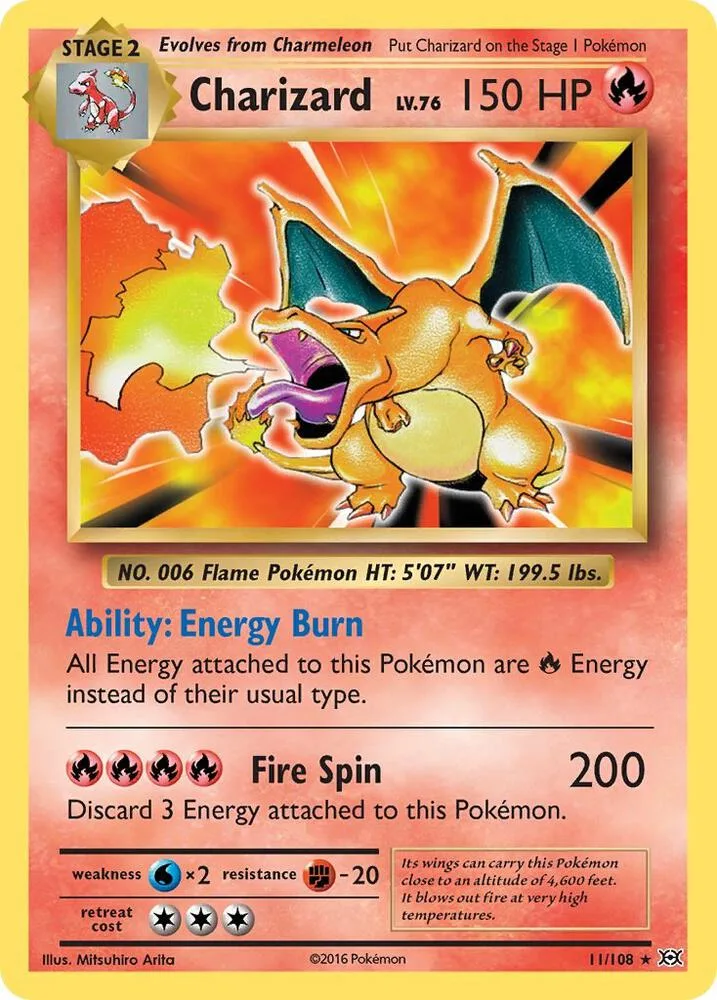 Charizard card front