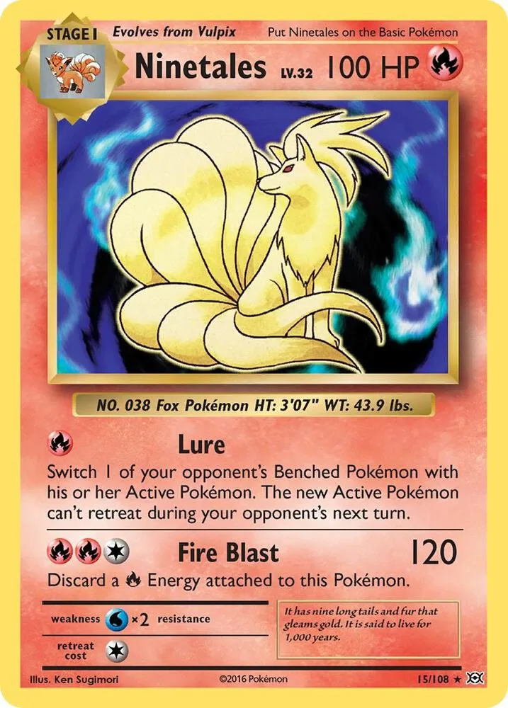 Ninetales card front