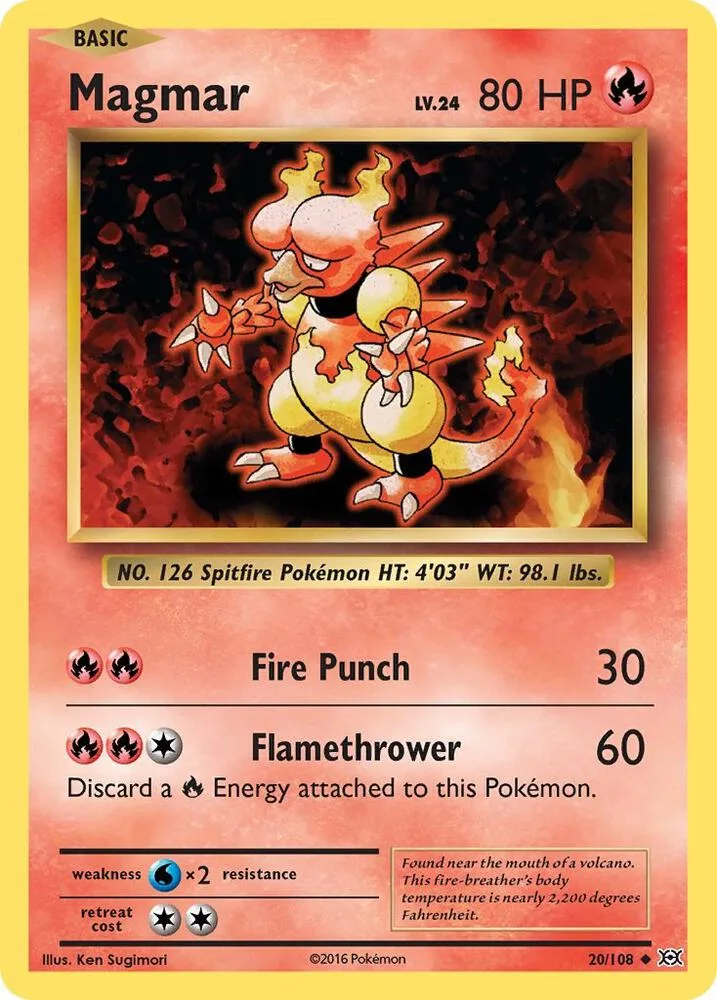 Magmar card front