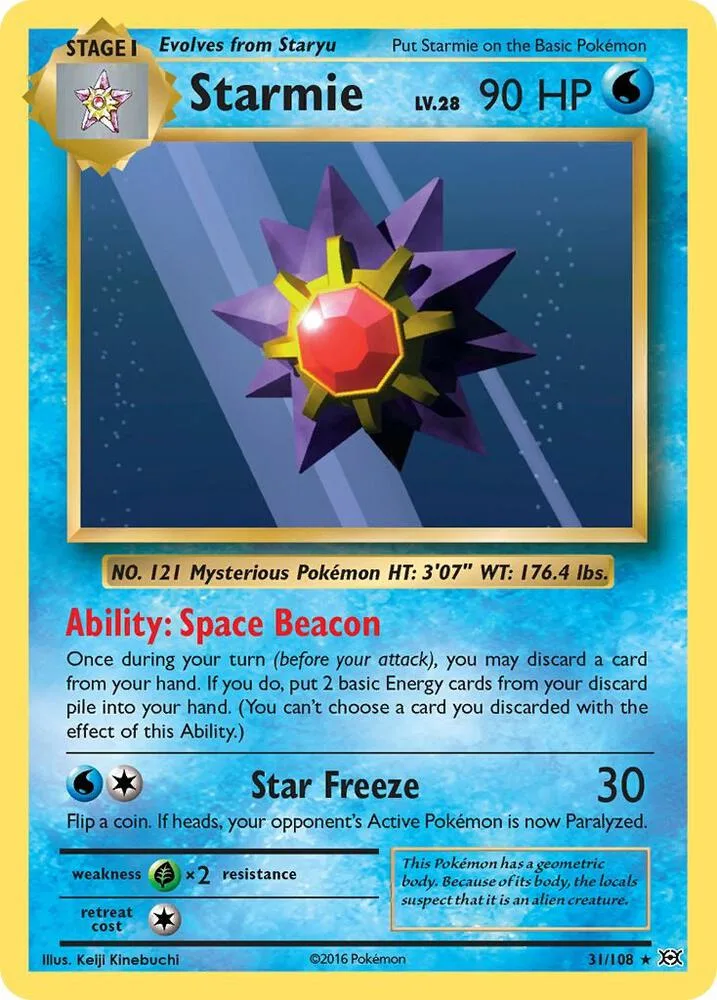 Starmie card front