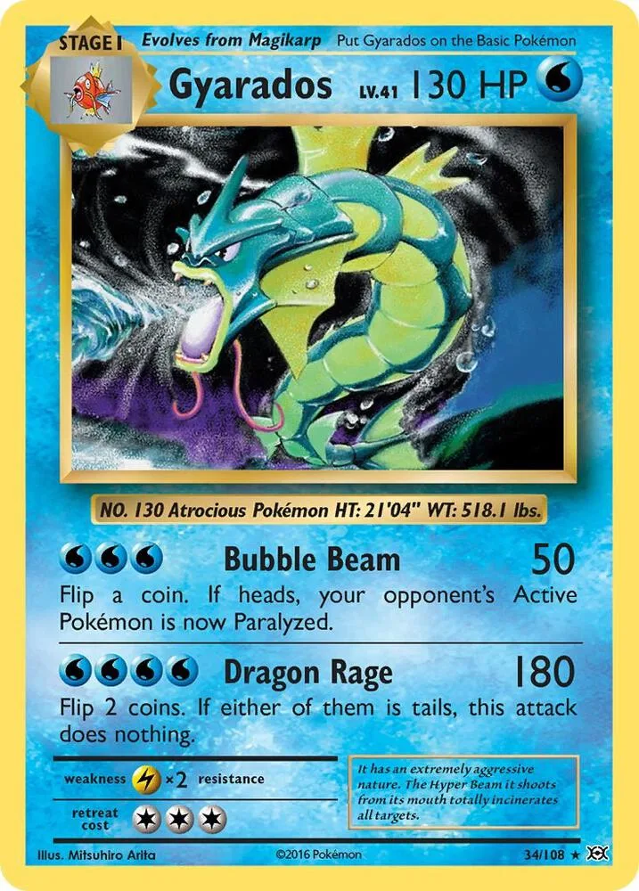 Gyarados card front