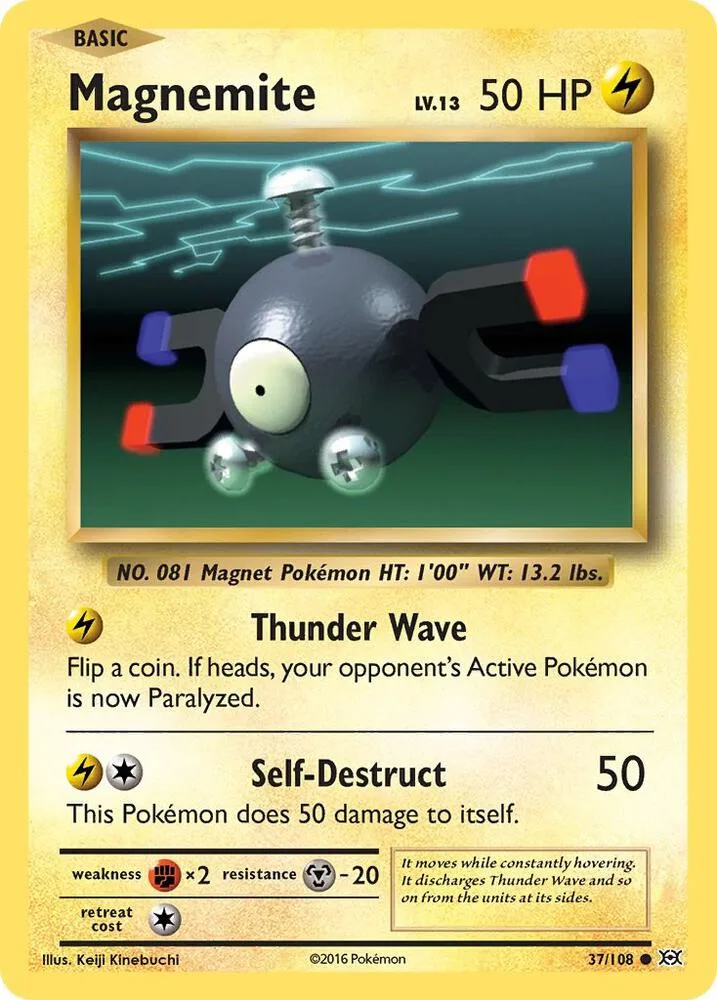 Magnemite card front