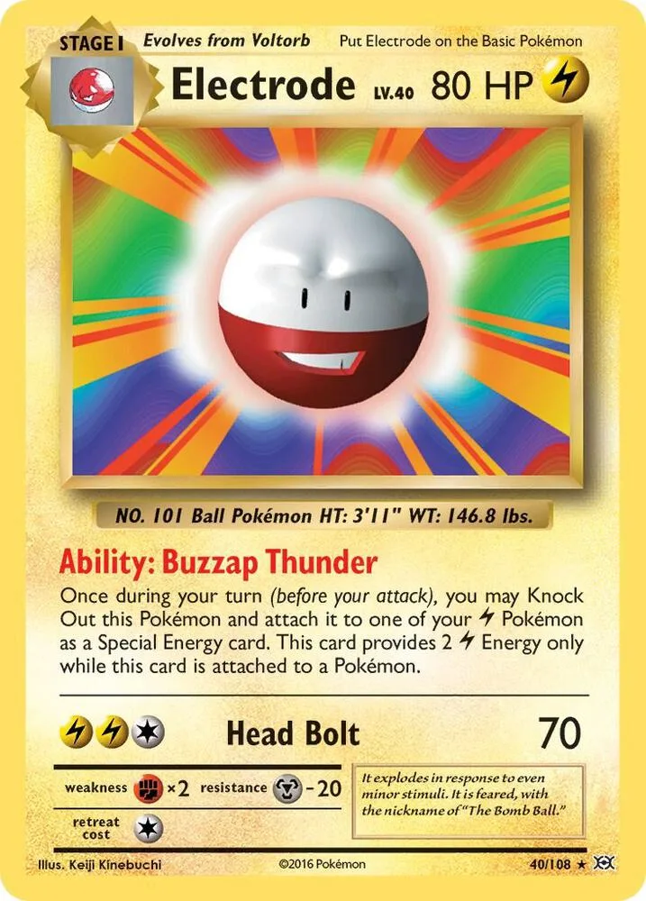 Electrode card front