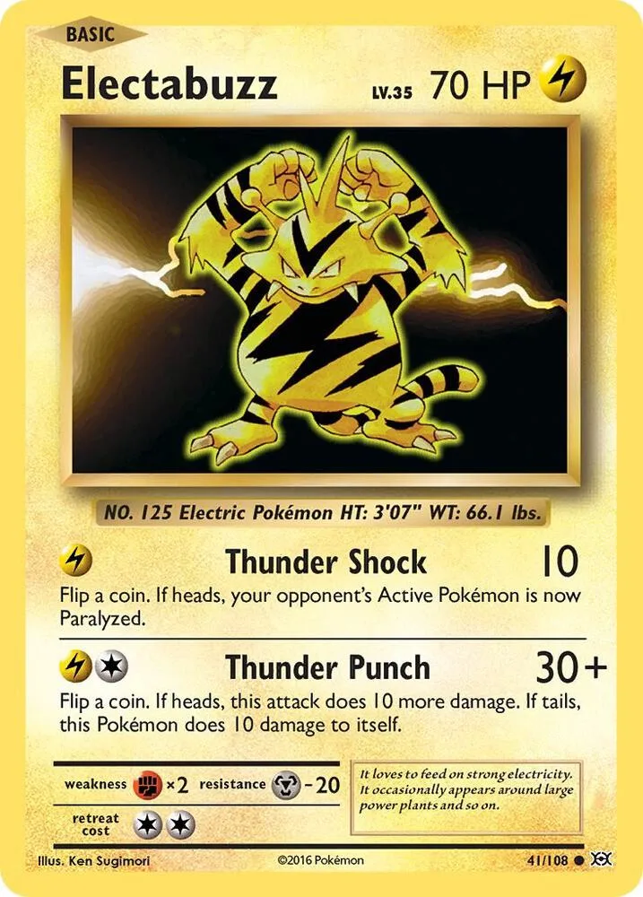 Electabuzz card front