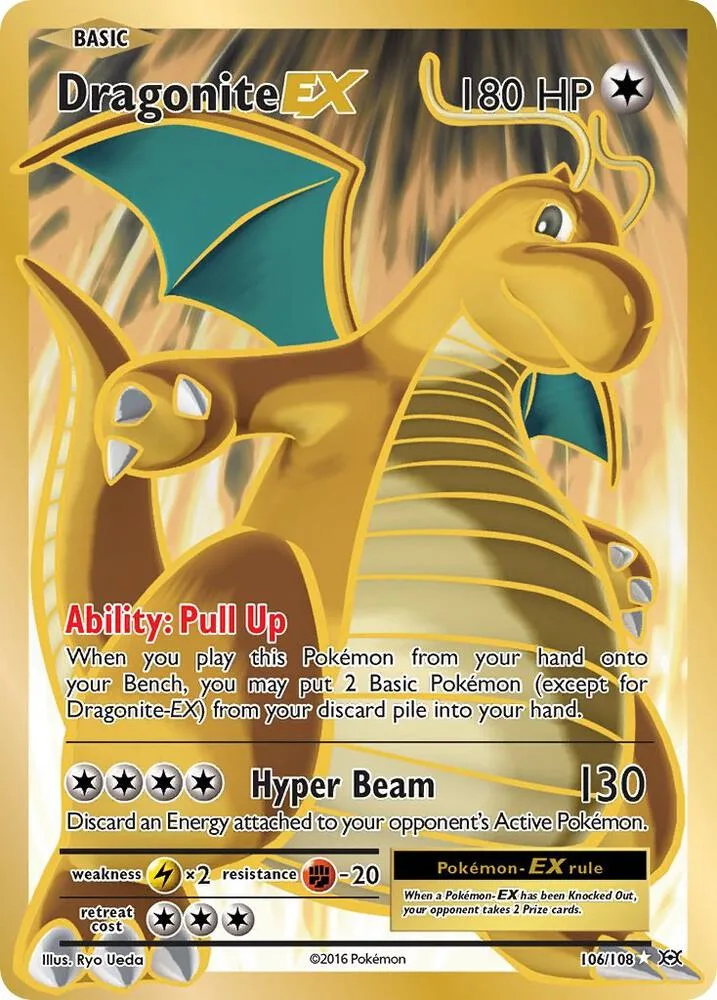 Dragonite EX (Full Art) Holofoil card