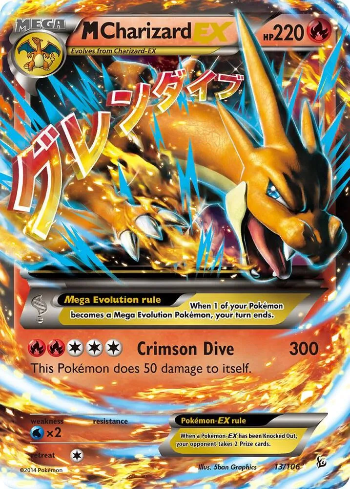 M Charizard EX (Y) card front
