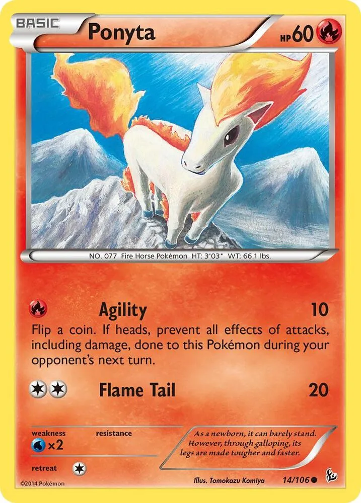 Ponyta card front