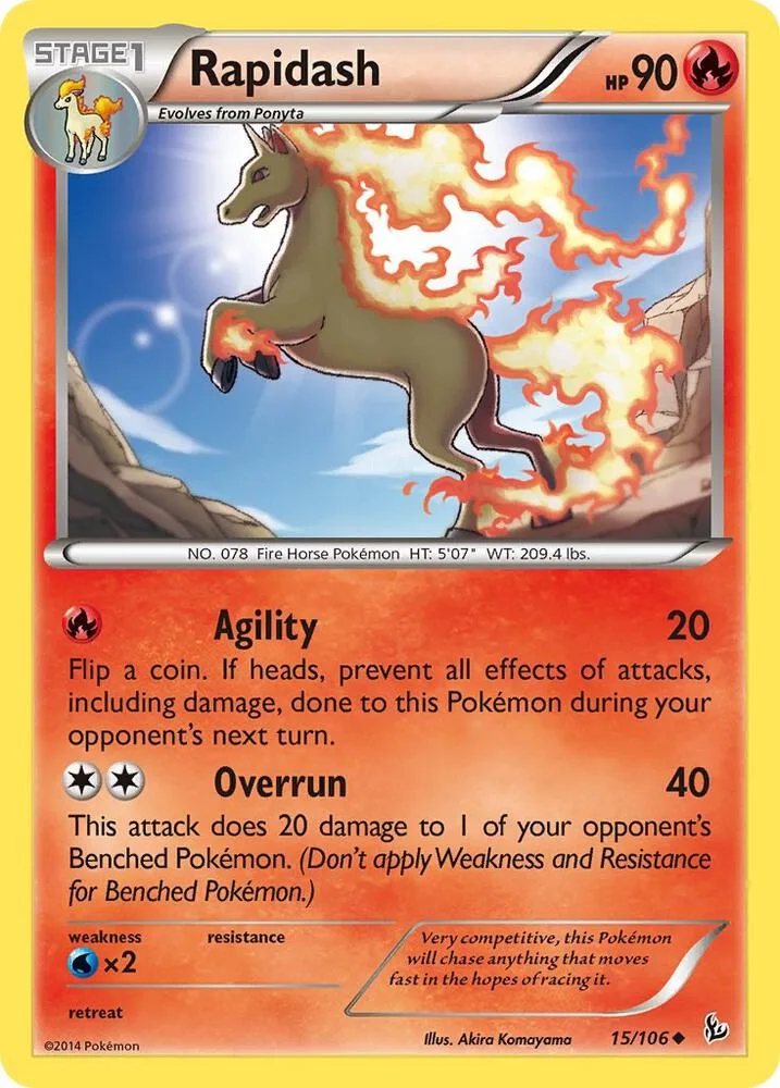 Rapidash card front