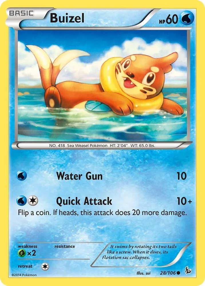Buizel card front