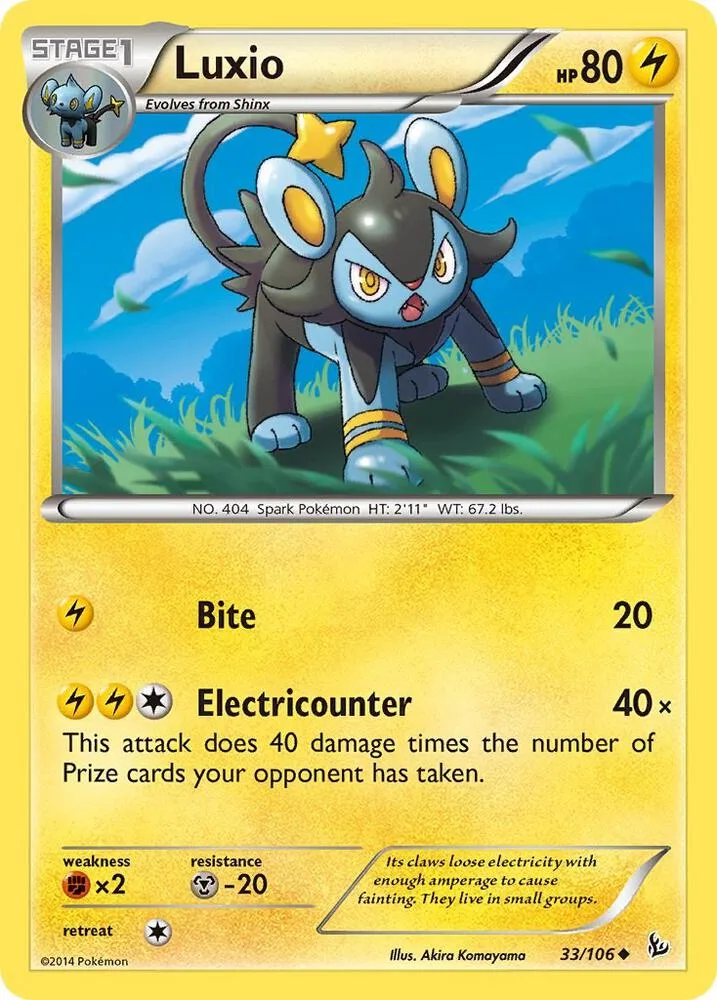 Luxio card front