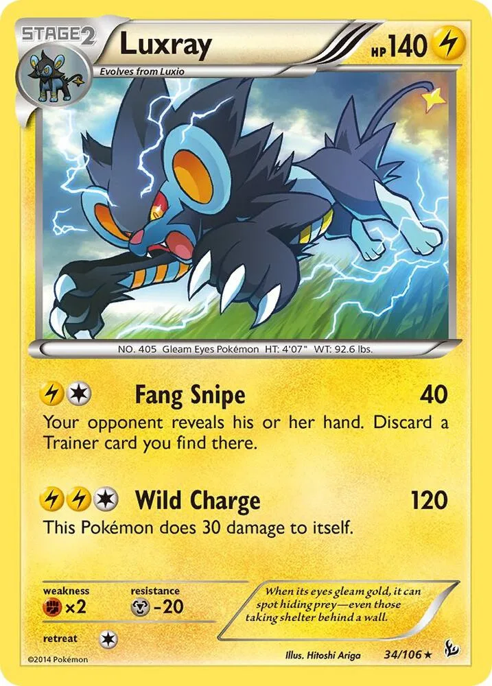 Luxray card front