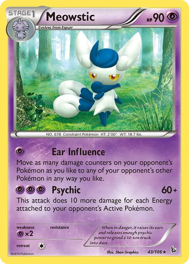 Meowstic card front