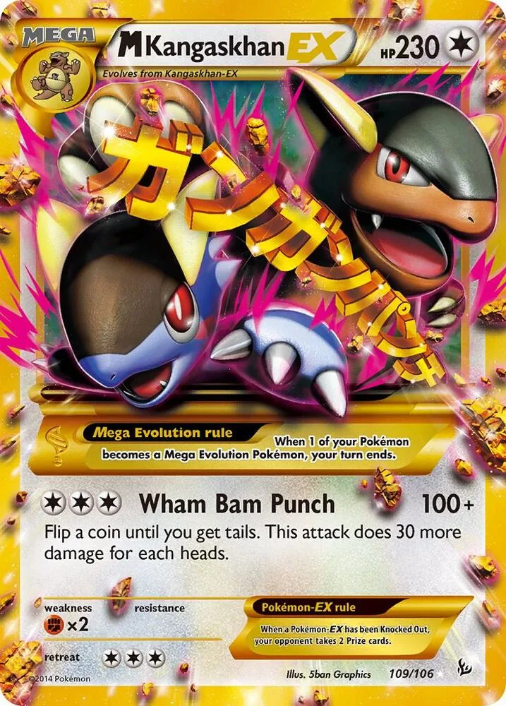 M Kangaskhan EX (109 Secret Rare) Holofoil card