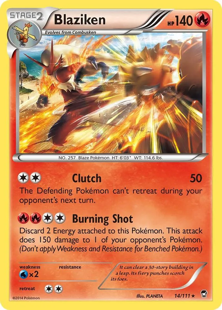 Blaziken card front