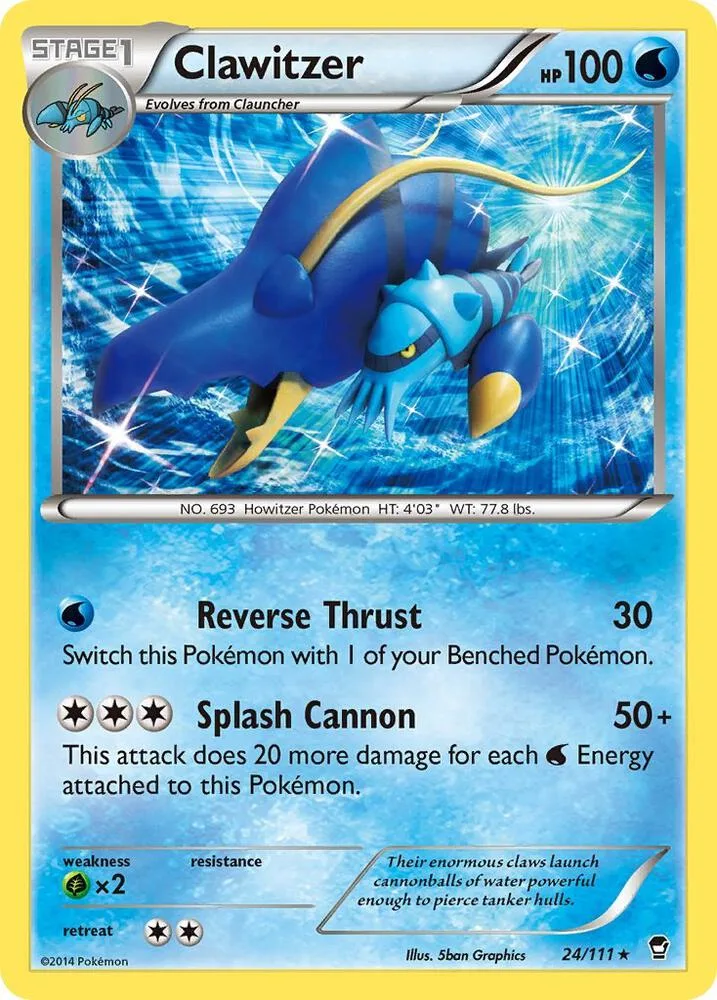 Clawitzer card front