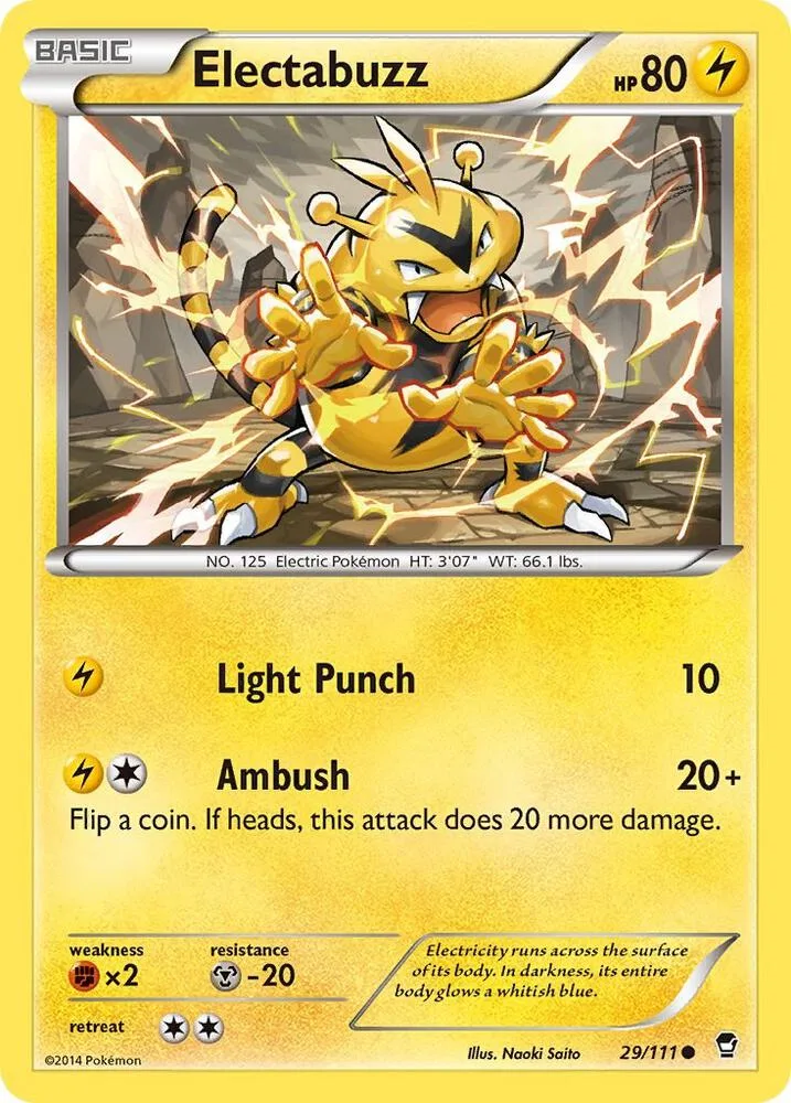 Electabuzz card front