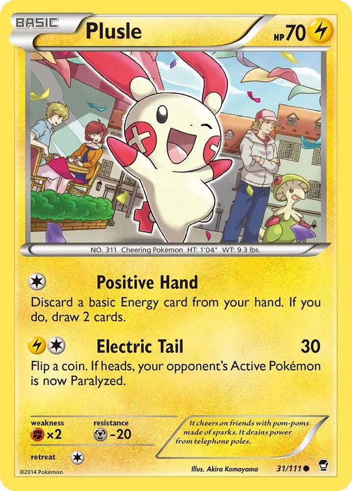 Plusle card front