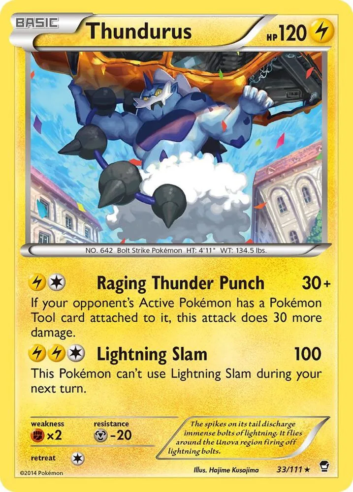 Thundurus card front