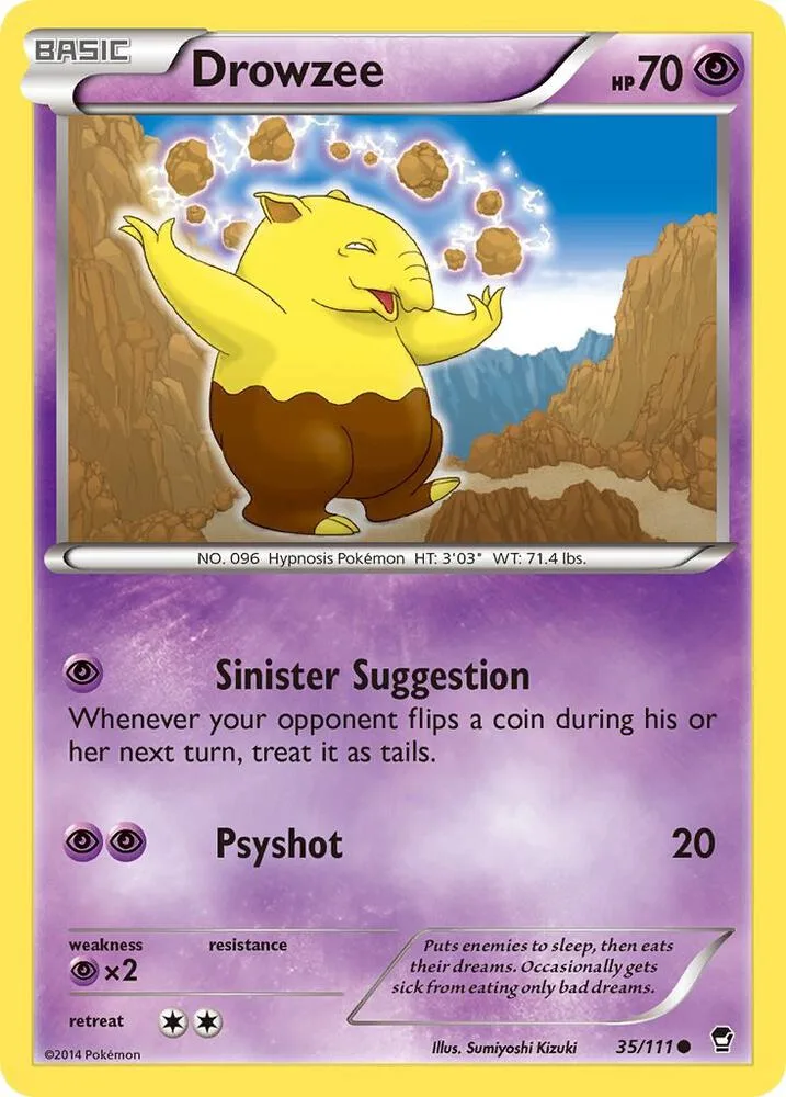 Drowzee card front