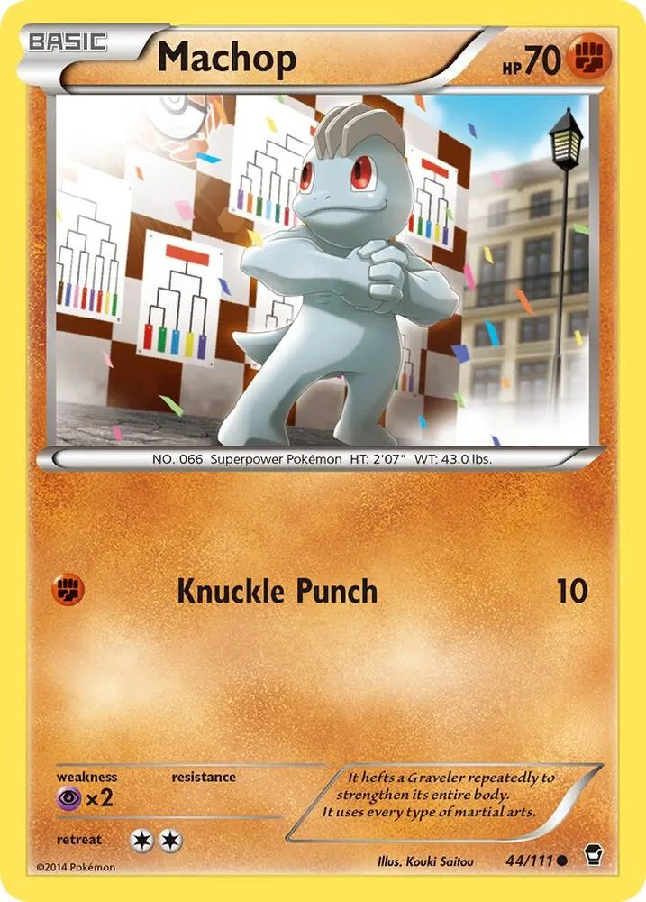Machop card front
