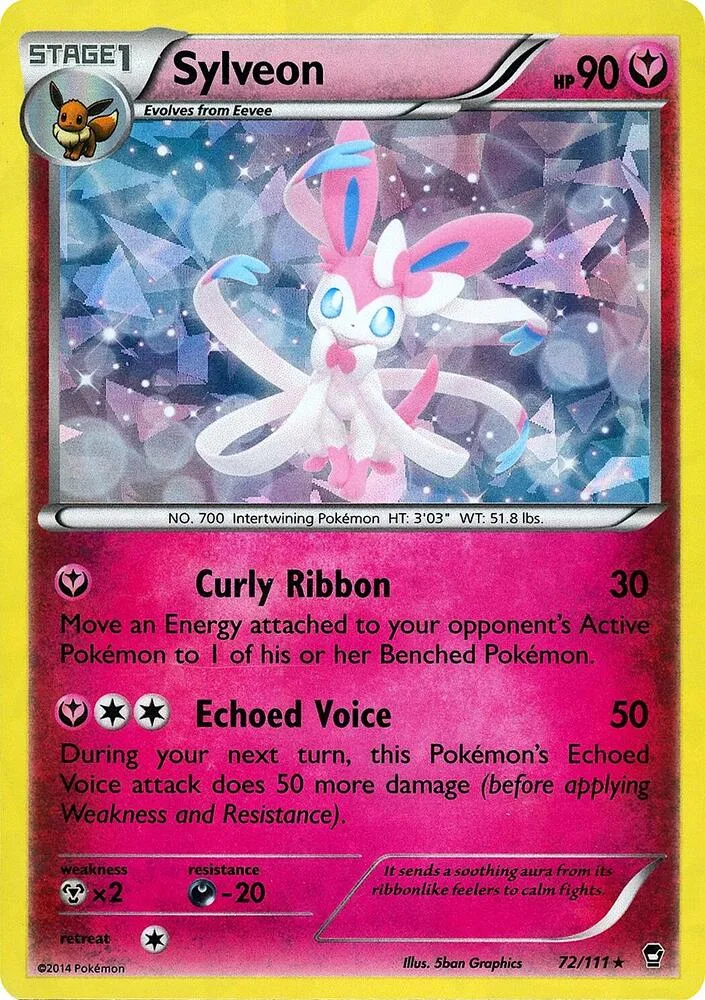 Sylveon Cracked Ice Holo card