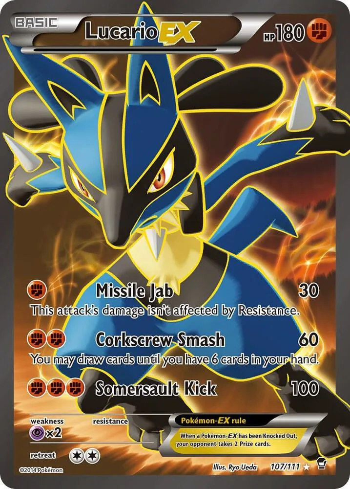 Lucario EX (107 Full Art) Holofoil card