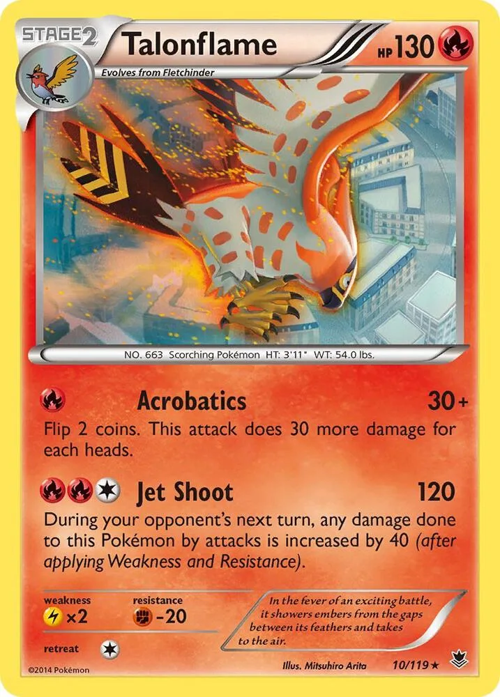 Talonflame card front