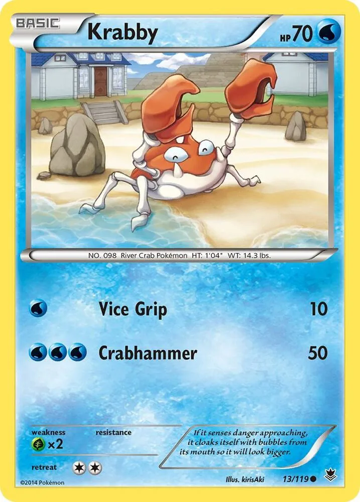 Krabby card front