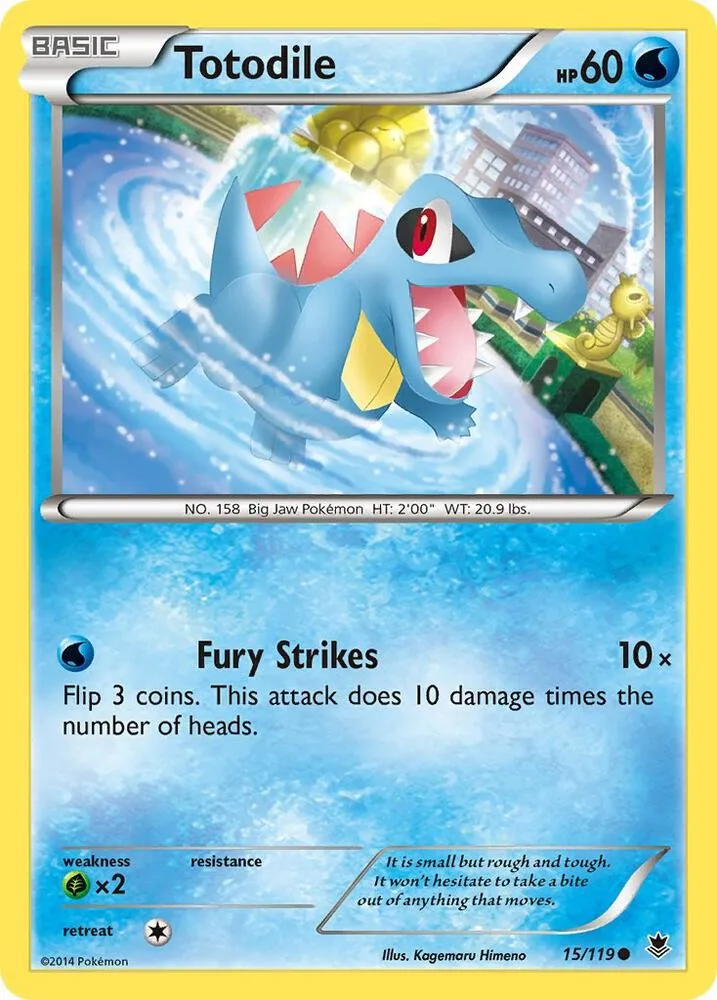 Totodile card front