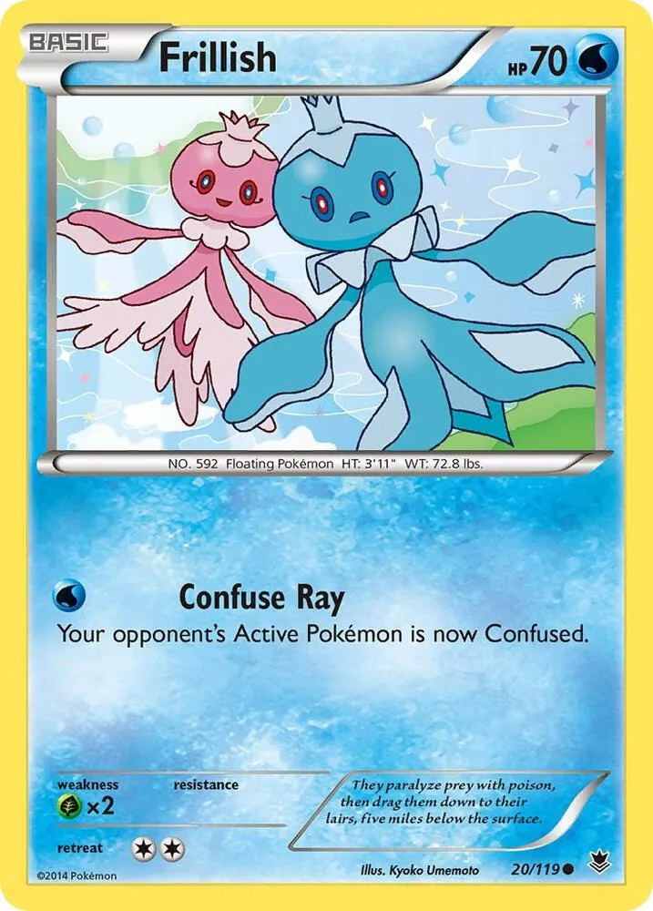 Frillish card front