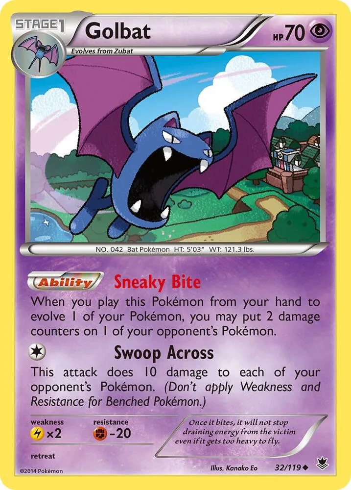 Golbat card front