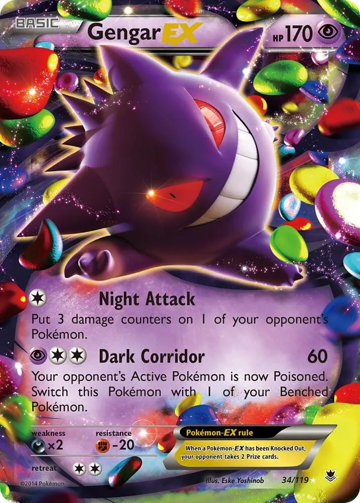 Gengar EX card front